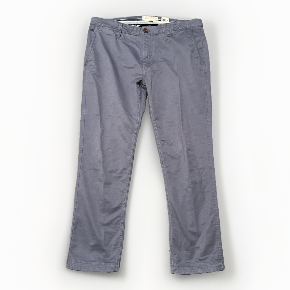 Fat Face Grey Tapered Chino Pants Men's 40x30‎ Straight Leg Chino